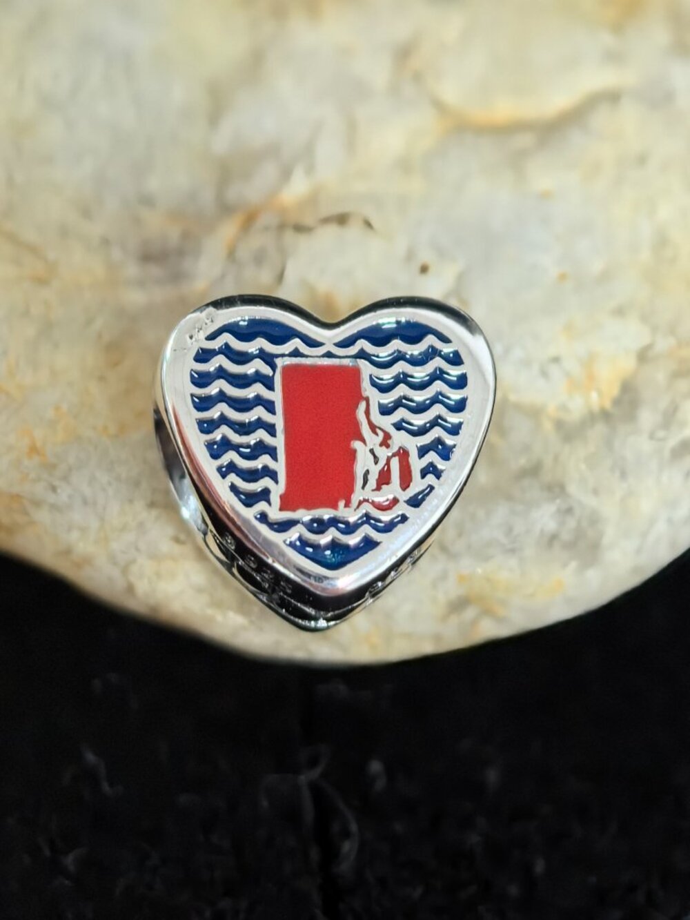 Pandora Capture the Rhodes Heart Charm Pendant, S925 Silver Jewelry (Women's)